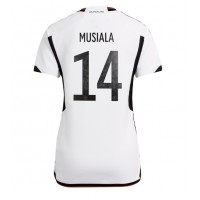 Dres Nemecko Jamal Musiala #14 Domáci pre Ženy MS 2022 Krátky Rukáv